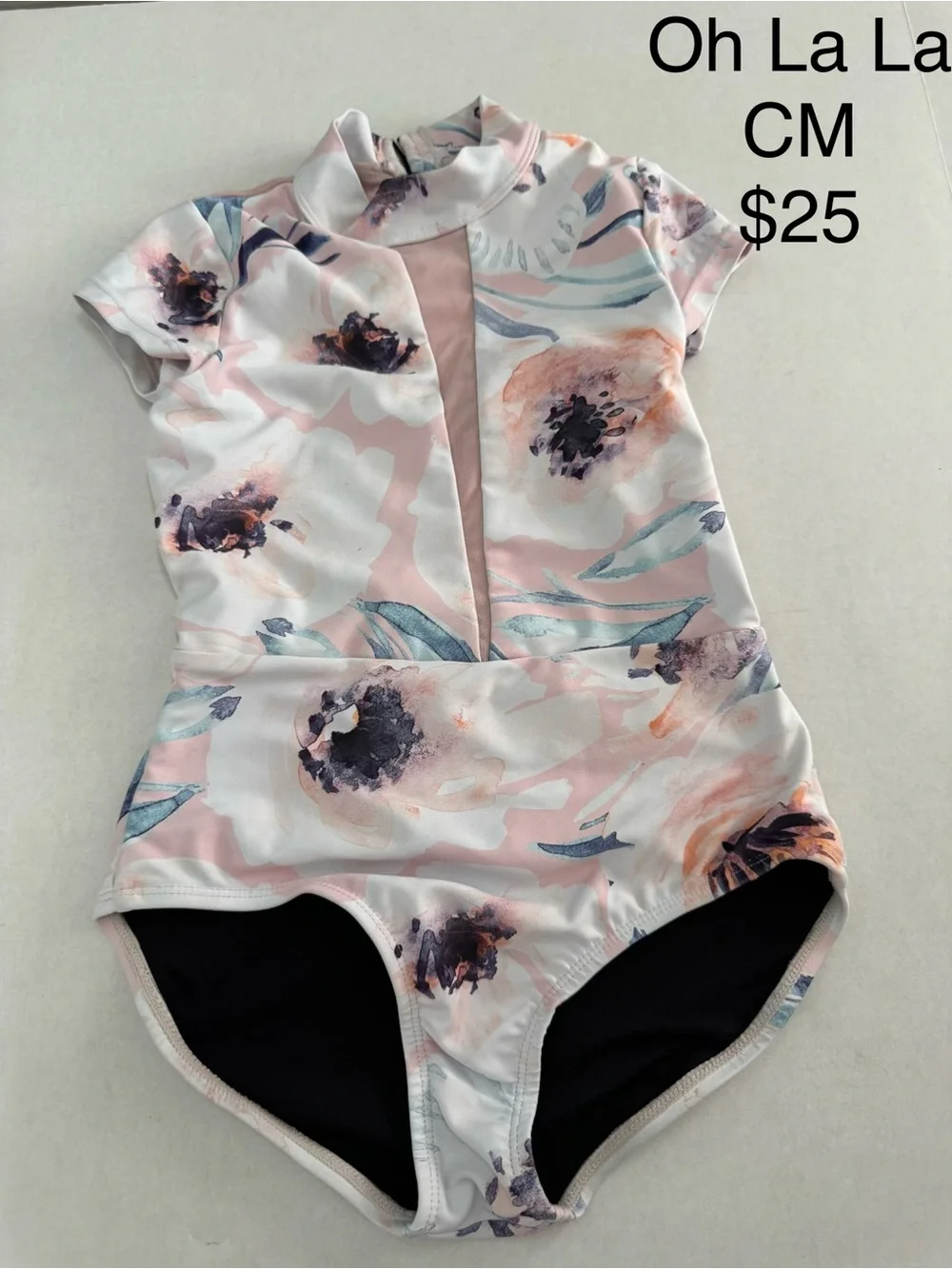 Oh La La Pink Floral Dance Leotard CM